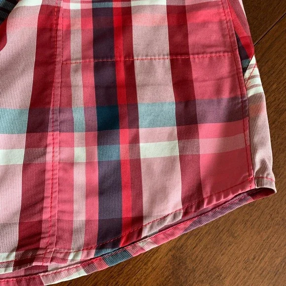 COLUMBIA Wm's L Omni-Shade Nylon Shirt Quick Dry Vented Fish Hike Camp Outdoors - Picture 9 of 12